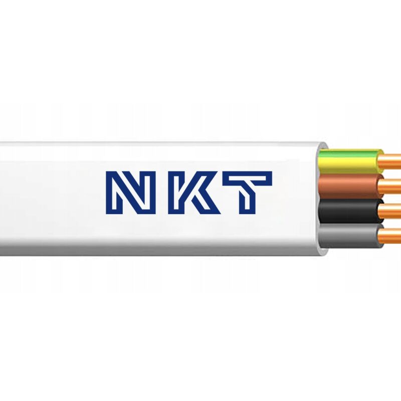 Przewód YDYp 4x1,5 mm² kabel instalacyjny 450/750V biały