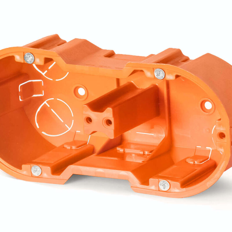 Puszka podtynkowa SIMET M2x60DF MULTIWALL SLIM 33401008 pomarańczowa 2x60 mm